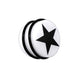 UV Fancy Coloured Star Ear Stud With O Ring - Monster Piercing