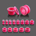 UV Pink Multi Jeweled Ear Flesh Tunnel - Monster Piercing