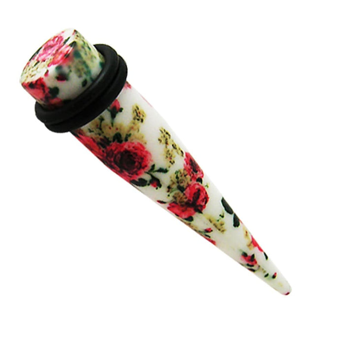 UV Mix Flower Straight Ear Expander - Monster Piercing