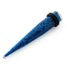 Dark Blue Glittering Straight Ear Expander - Monster Piercing