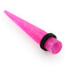 Fuschia Glittering Straight Ear Expander - Monster Piercing