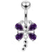 Dangling Jeweled Dragonfly Navel Belly Ring - Monster Piercing