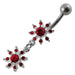 Moving Jeweled Sun Belly Ring - Monster Piercing