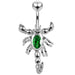 Moving Jeweled Scorpio Belly Ring - Monster Piercing