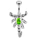 Moving Jeweled Scorpio Belly Ring - Monster Piercing