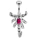 Moving Jeweled Scorpio Belly Ring - Monster Piercing