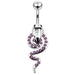 Moving Jeweled Snake Belly Ring - Monster Piercing