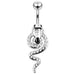 Moving Jeweled Snake Belly Ring - Monster Piercing