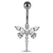 Moving Jeweled Dragonfly Navel Ring - Monster Piercing