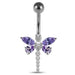 Moving Jeweled Dragonfly Navel Ring - Monster Piercing