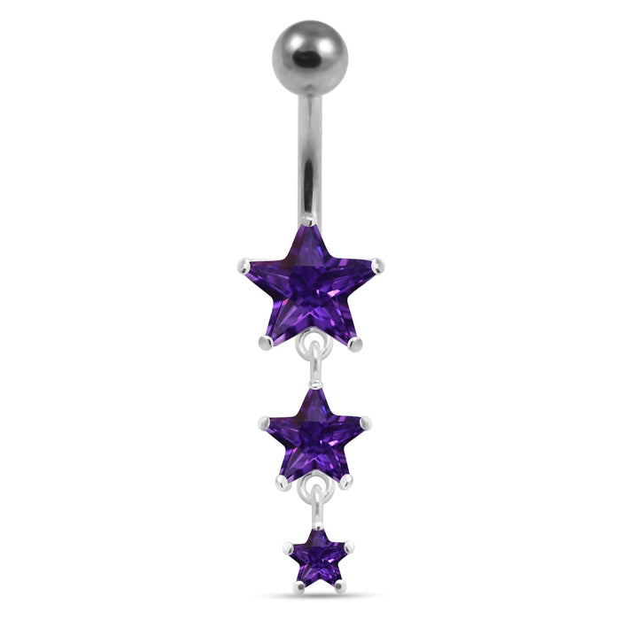 Moving Jeweled Star Body Jewelry - Monster Piercing