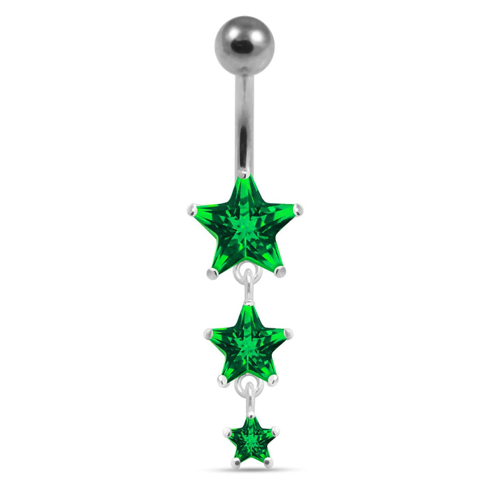 Moving Jeweled Star Body Jewelry - Monster Piercing