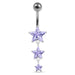 Moving Jeweled Star Body Jewelry - Monster Piercing