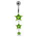 Moving Jeweled Star Body Jewelry - Monster Piercing