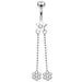 Star shaped Dangling Belly Ring - Monster Piercing