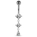 Dangling Jeweled Belly Ring - Monster Piercing