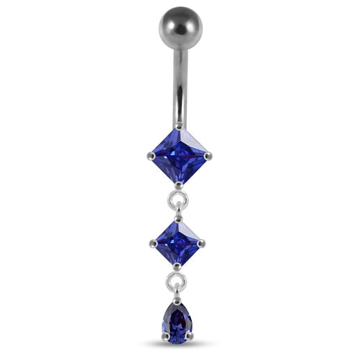 Dangling Jeweled Belly Ring - Monster Piercing