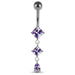 Dangling Jeweled Belly Ring - Monster Piercing