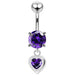 Moving Jeweled Belly Ring - Monster Piercing