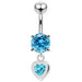 Moving Jeweled Belly Ring - Monster Piercing