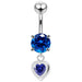 Moving Jeweled Belly Ring - Monster Piercing