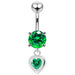 Moving Jeweled Belly Ring - Monster Piercing