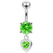 Moving Jeweled Belly Ring - Monster Piercing