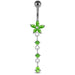 Dangling Flower Navel Belly Body Jewelry - Monster Piercing