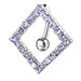 Moving Jeweled Diamond Shaped Belly Ring - Monster Piercing