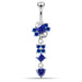 Moving Jeweled Fancy Belly Button Ring - Monster Piercing