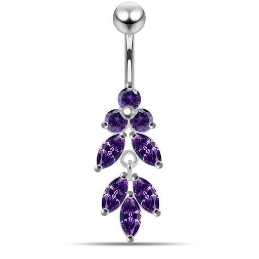 Moving Fancy Jeweled Navel Body Jewelry - Monster Piercing