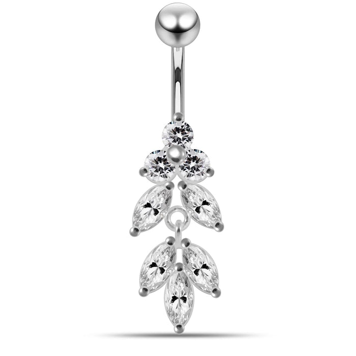 Moving Fancy Jeweled Navel Body Jewelry - Monster Piercing