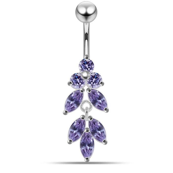 Moving Fancy Jeweled Navel Body Jewelry - Monster Piercing