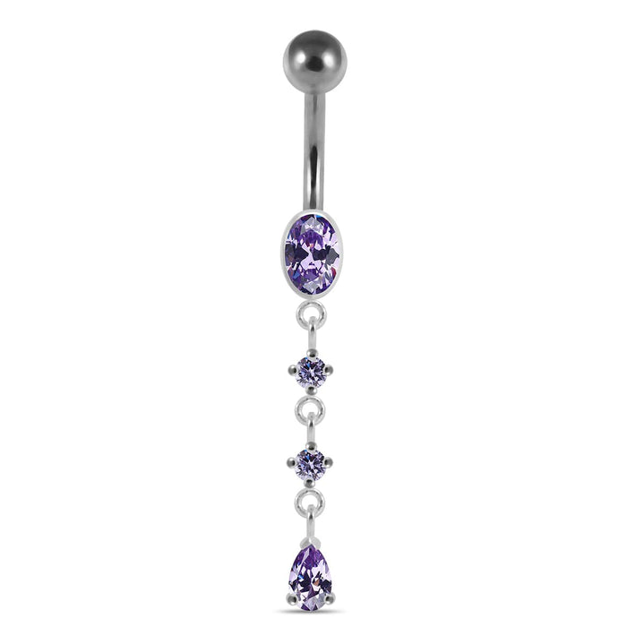 14 Gauge Surgical Grade Steel curved bar with 5mm top ball - Monster Piercing