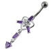 Moving Trendy Jeweled Belly Ring - Monster Piercing