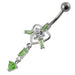 Moving Trendy Jeweled Belly Ring - Monster Piercing