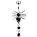 Jeweled Spider Navel Ring - Monster Piercing