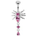 Jeweled Spider Navel Ring - Monster Piercing