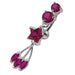 Jeweled Star Reverse Belly Bar - Monster Piercing