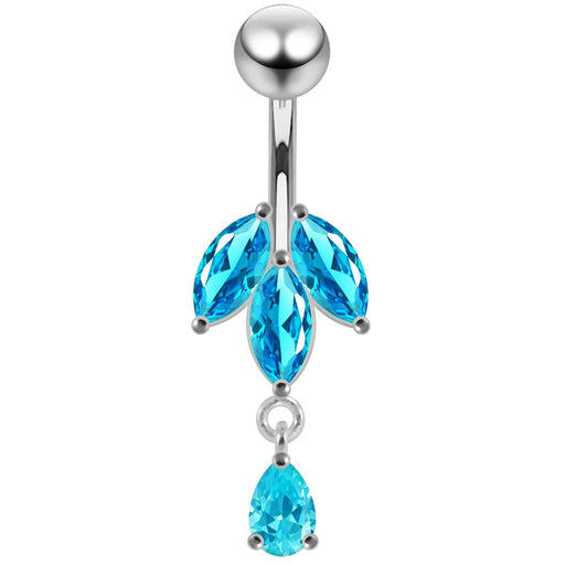 Fancy Jeweled Navel bar - Monster Piercing