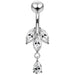 Fancy Jeweled Navel bar - Monster Piercing