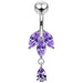 Fancy Jeweled Navel bar - Monster Piercing