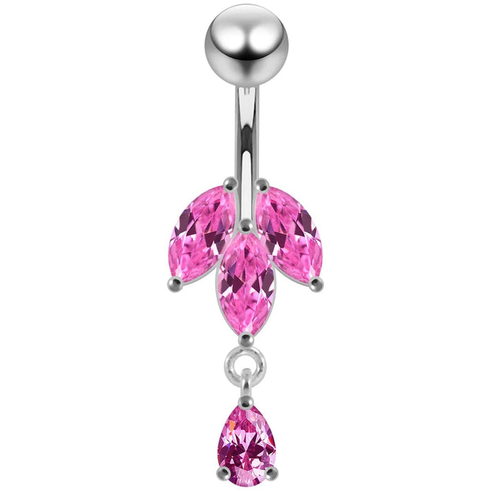 Fancy Jeweled Navel bar - Monster Piercing