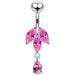 Fancy Jeweled Navel bar - Monster Piercing