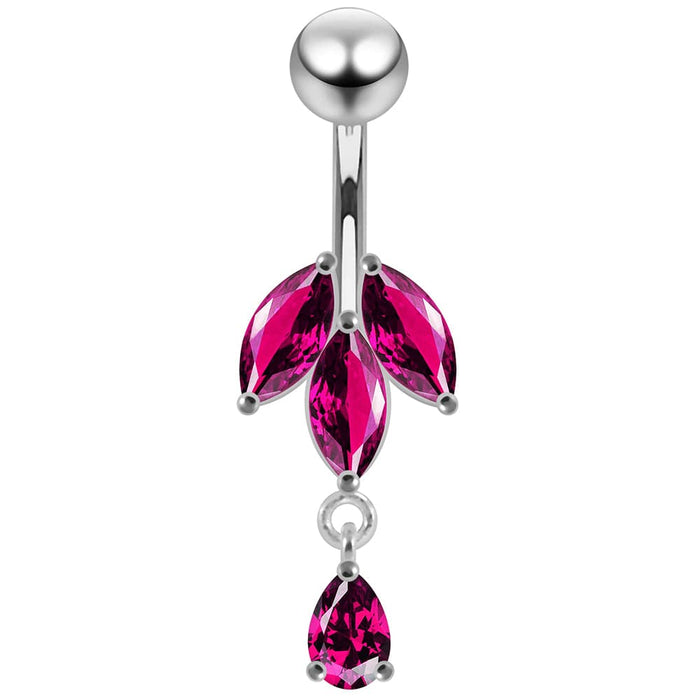 Fancy Jeweled Navel bar - Monster Piercing