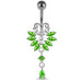 925 Sterling Silver Butterfly Navel Belly Ring - Monster Piercing