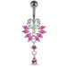 925 Sterling Silver Butterfly Navel Belly Ring - Monster Piercing