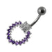 Beautiful Moving Jeweled Belly Ring - Monster Piercing