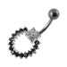 Beautiful Moving Jeweled Belly Ring - Monster Piercing