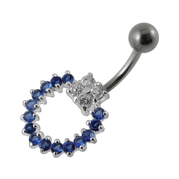 Beautiful Moving Jeweled Belly Ring - Monster Piercing